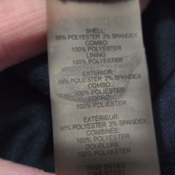 Karl Lagerfeld Navy Lace Top with White Collar. Size Small - Picture 10 of 12